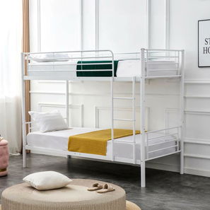 Dětská patrová postel 90 cm Riverside (bílá) (s roštem)