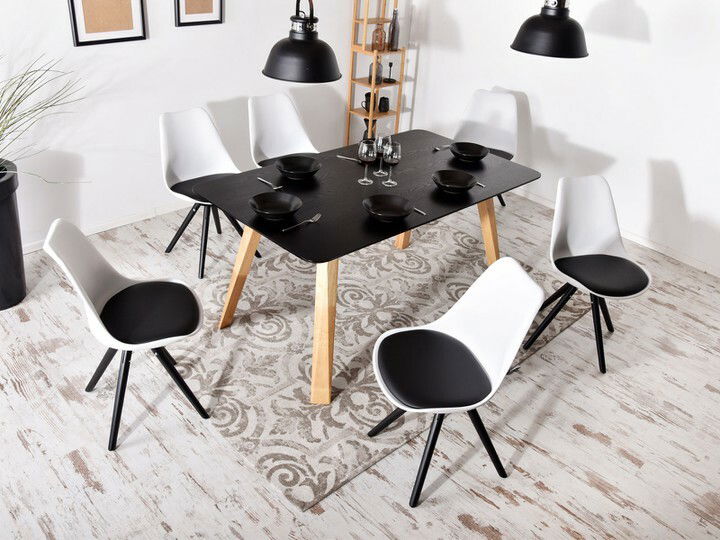 Jídelní stůl Sorbet (černá + dub)