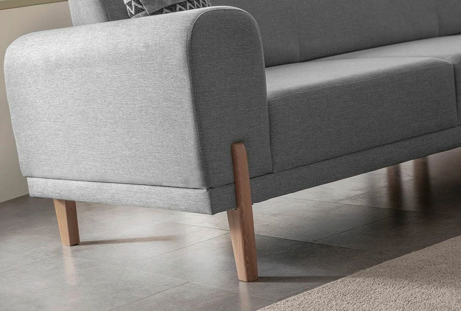 Rohová sedačka Mochi (krémová) (L) 1