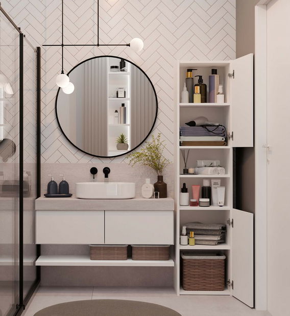 Koupelnová skříňka Samways 3 (bílá)