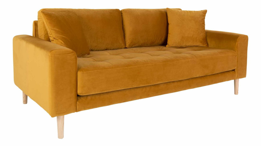 Pohovka dvousedačka Lvaveriaora 25 (hořčičná)