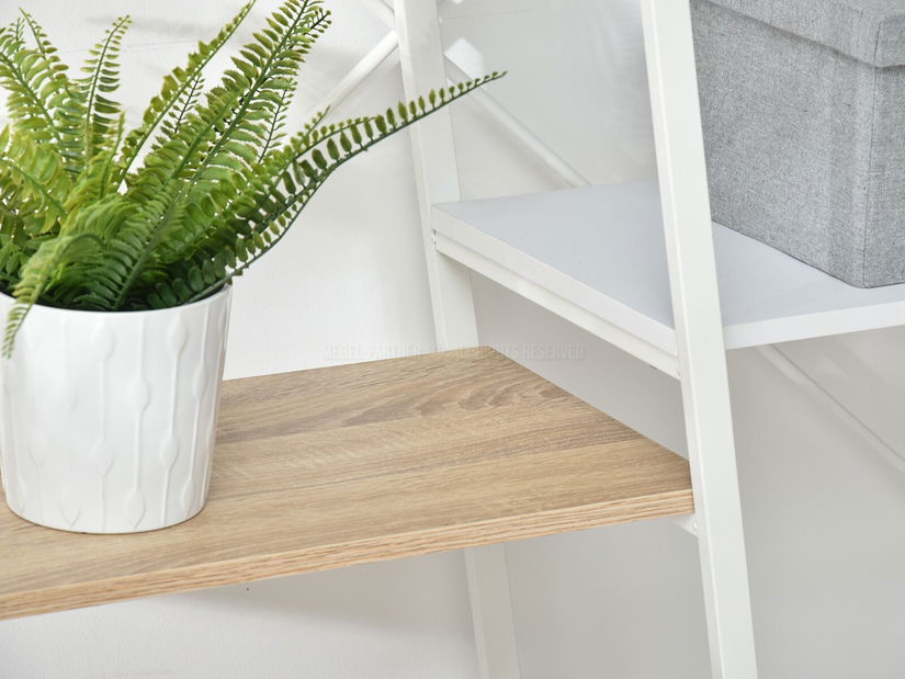 Regál Gecon Reg (dub + bílá)