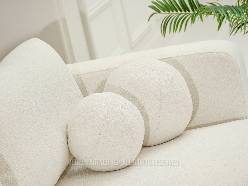 Rohová sedačka Masivos (krémová + černá)