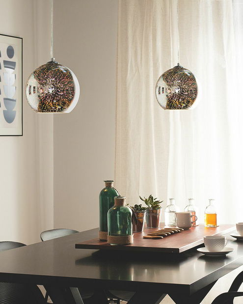 Závěsná lampa Setera (stříbrná)