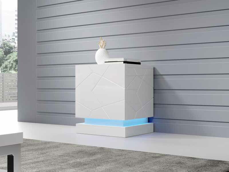 Noční stolek Quena (bílá)