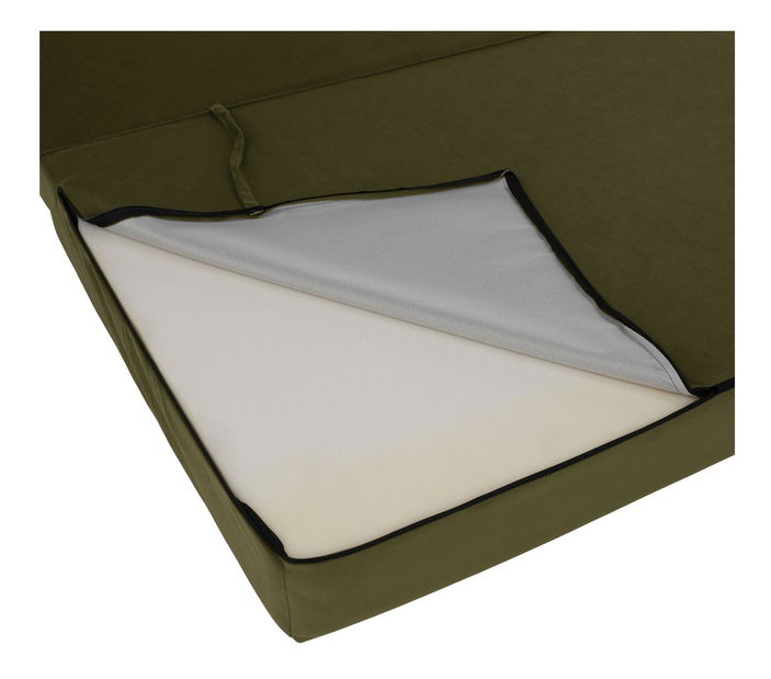 Rozkládací křeslo Viajado (olivová)