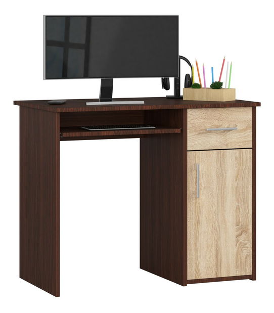 PC stolek Padma (wenge + dub sonoma)