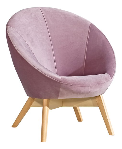 Křeslo Patricia (růžová)