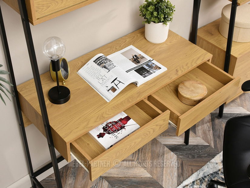 PC stolek Omega (dub + černá)