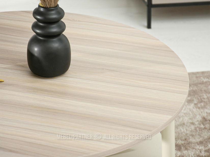 Konferenční stolek Randolf Xl (popelaváo béžová + krémová)