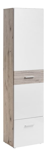Šatní skříň Geraldo 29 DWW GV typ A (dub wellington + lesk bílý)
