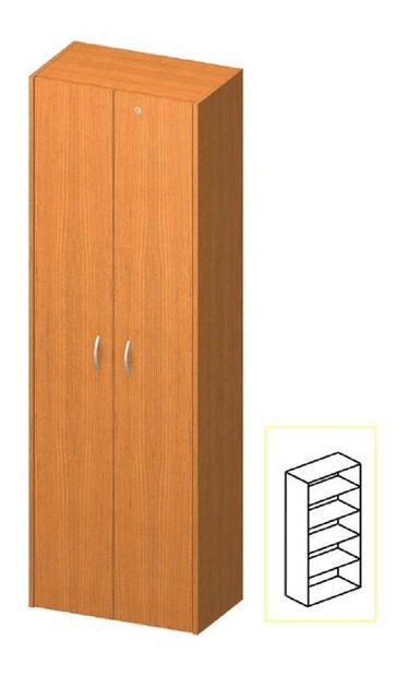 Policová skříň Asista AS 007 třešeň