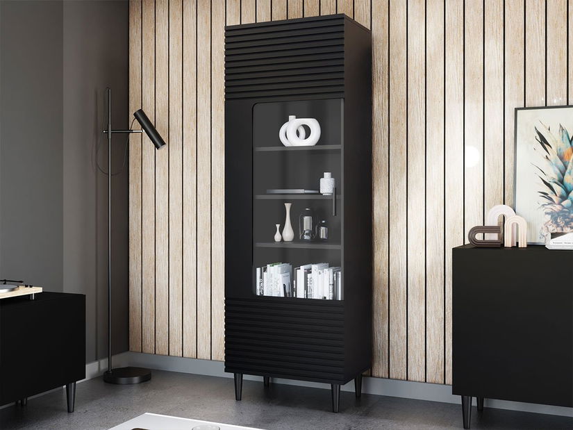 Vitrína Sarlana 1D (černá)