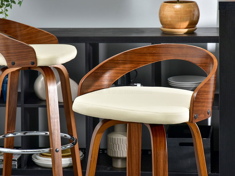 Židle Haime (oříšková + chromová)