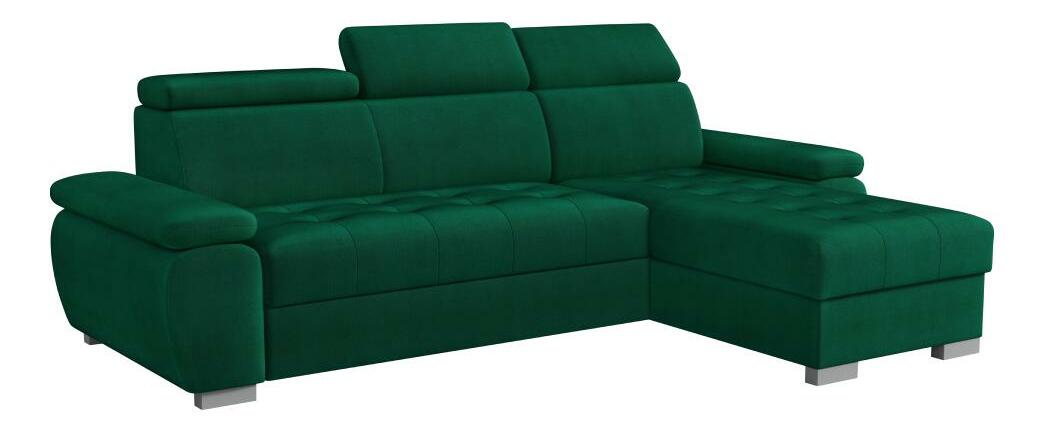 Rohová sedací souprava Sivaro (zelená) (P)