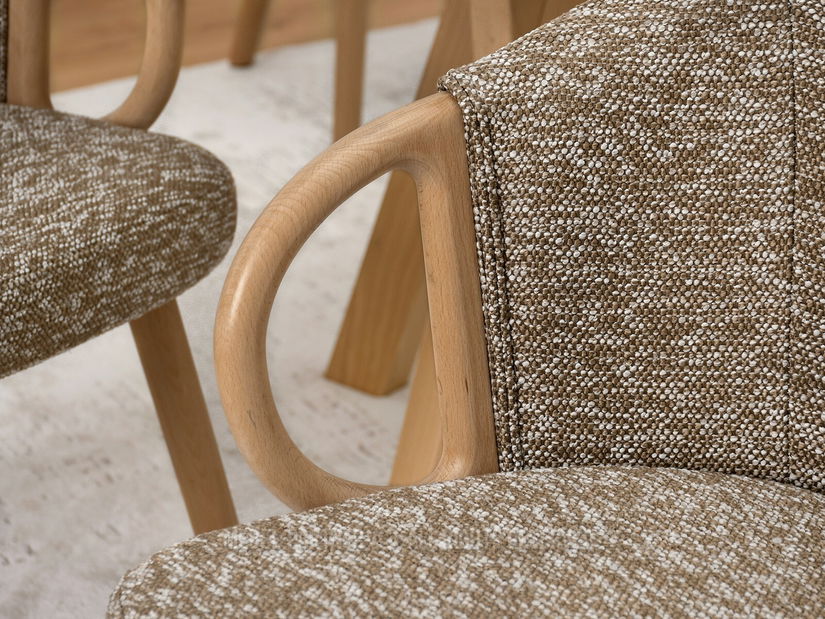 Židle Paul (béžová + dub)