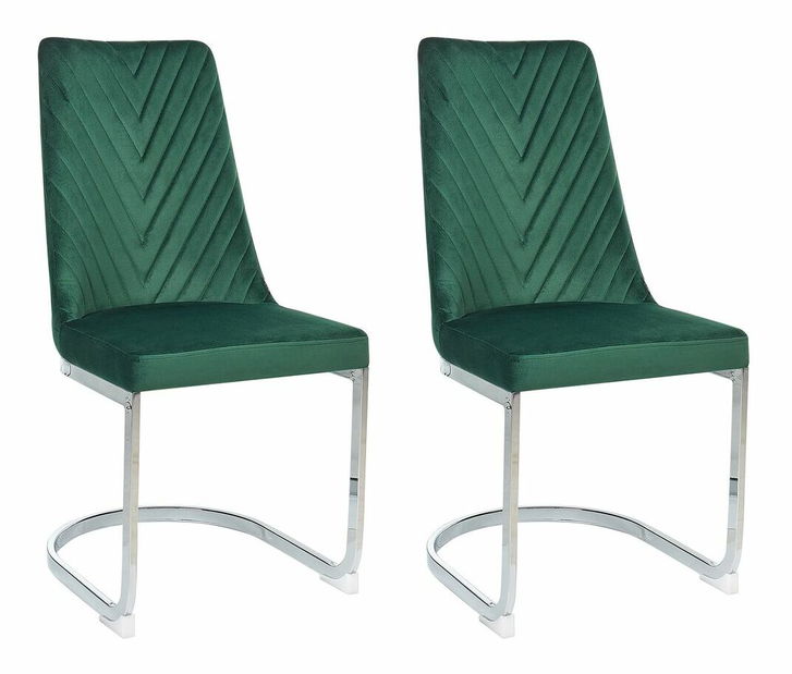 Set 2 ks. jídelních židlí ALTANA (zelená)