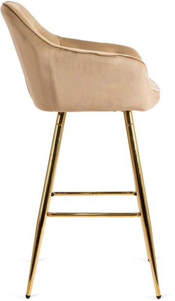 Barová židle Solicitamos (béžová + zlatá) *výprodej