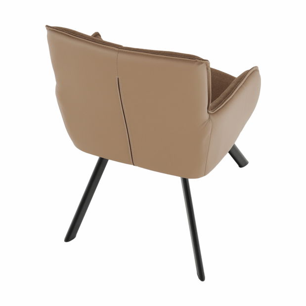 Křeslo Talisman (hnědá + svetlě hnědá + černá)