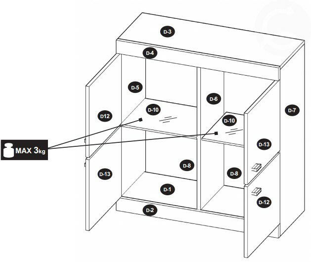 Obývací stěna Viktor 3