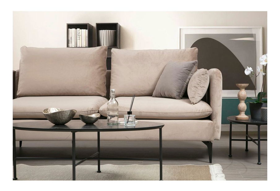 Rohová sedačka Felorexe (béžová + černá)