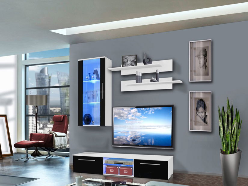 Obývací stěna Drada 25 WS DR G1 (s osvětlením)