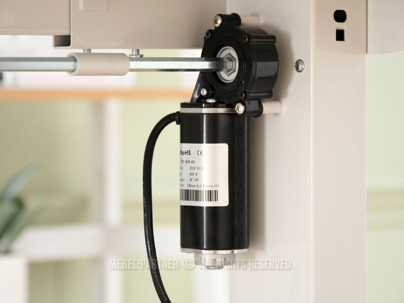 PC stolek Osto 140 (dub bílý + bílá)