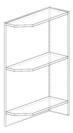 Dolní kuchyňská skříňka, rohová Lenna LV-14 (P)