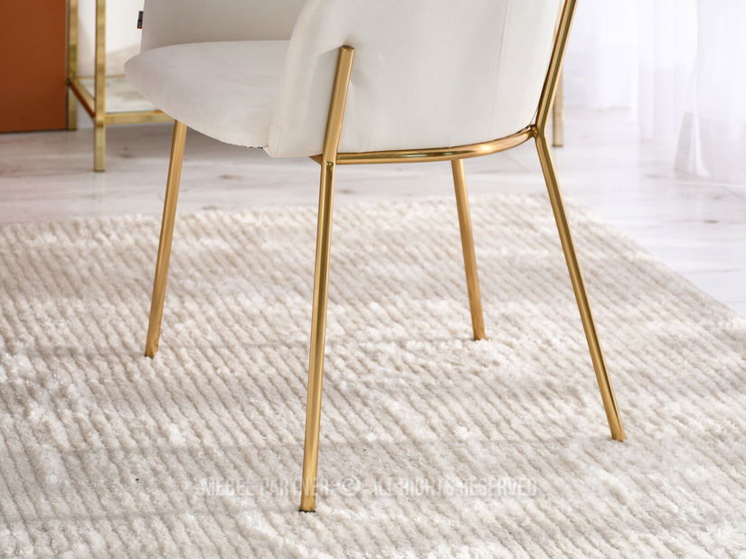 Židle Baggie K (krémová + zlatá)