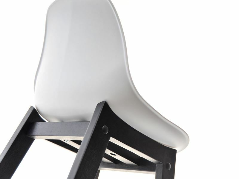 Židle Evan (bílá + černá)