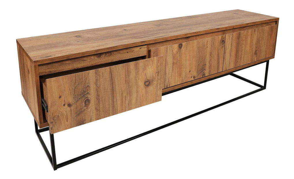 TV stolek/skříňka Lapin 140 (ořech + černá)