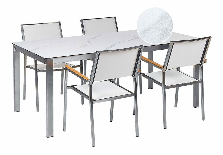 Zahradní sestava Cleopatra (bílý mramor)