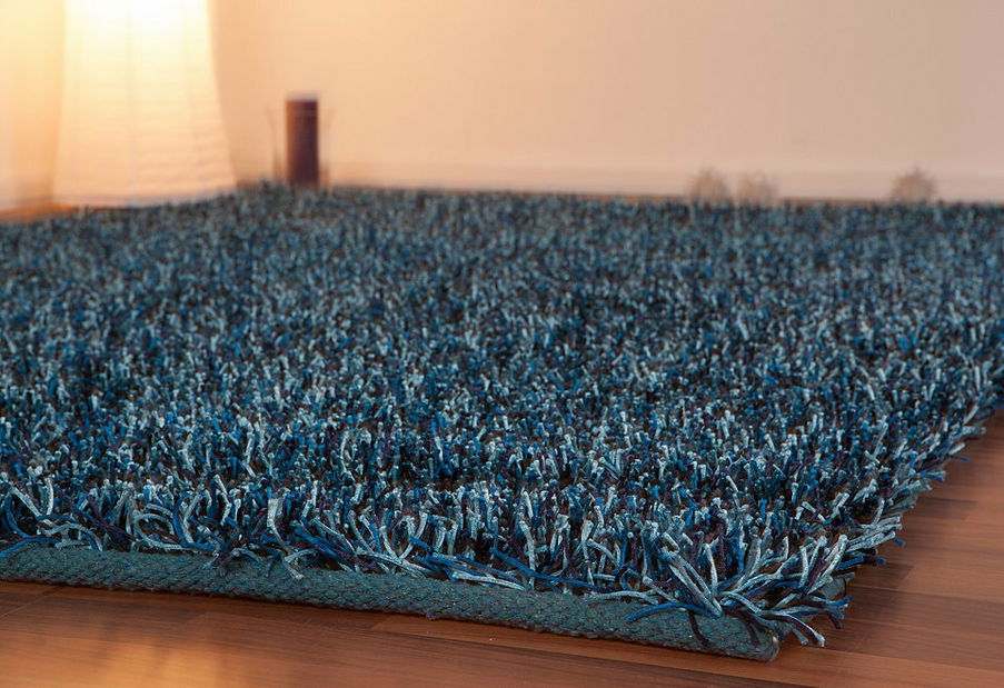 Ručně tkaný koberec Flamenco 300 Azure