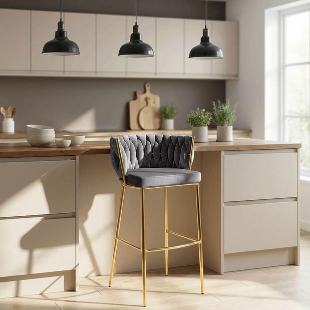 Barová židle Frenar 2 (šedá)