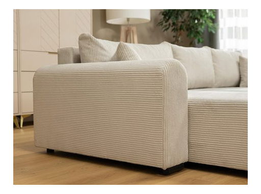 Rohová sedací souprava Desencadena (vanilková)