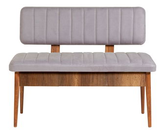 Lavice Vlasta 3 (ořech + světle fialová) (s úl. prostorem)