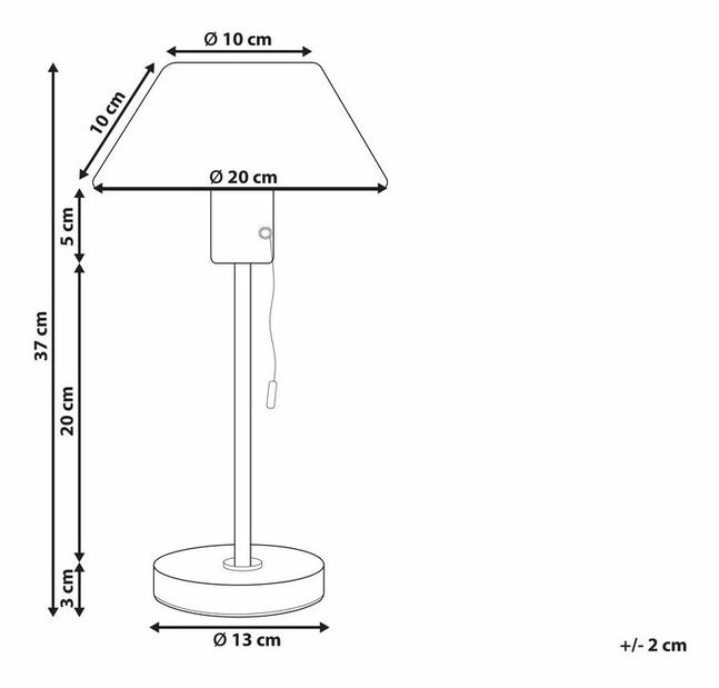 Stolní lampa Camila (zelená)