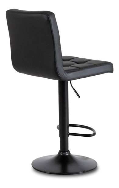 Barová židle Normativa (černá ekokůže)