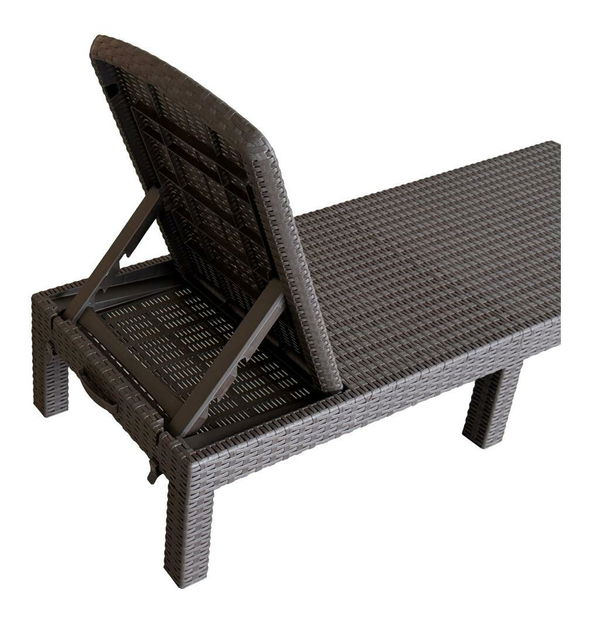 Zahradní lehátko Zanjar (hnědá)