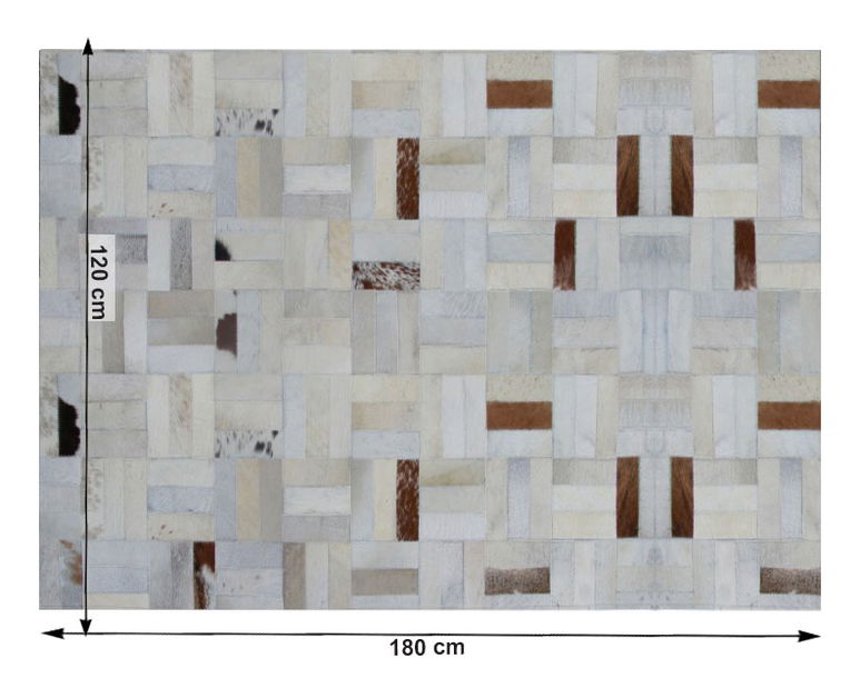 Kožený koberec 120x180 cm Koza typ 1