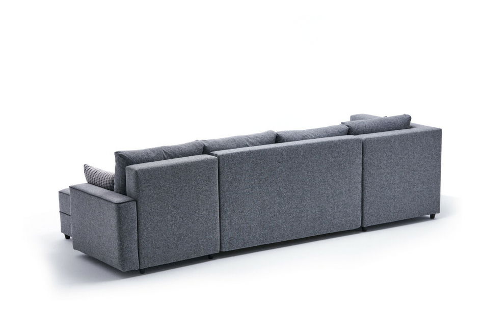 Rohová sedačka ve tvaru U Emilie (Šedá)