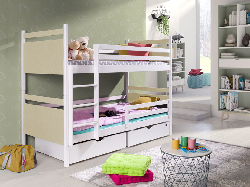 Dětská postel 90 cm Talia (s roštem a úl. prostorem) (sawana 01)