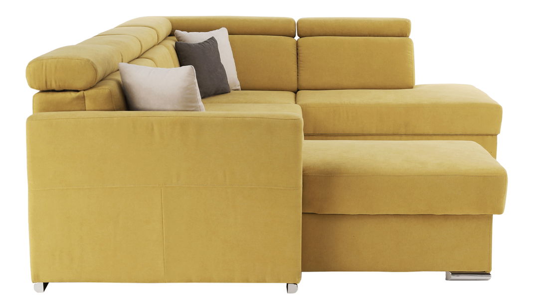 Rohová sedací souprava U Maidstone (žlutá) (P)