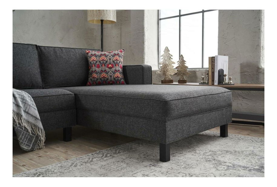 Rohová sedačka Kalen 1 (P) (antracit)