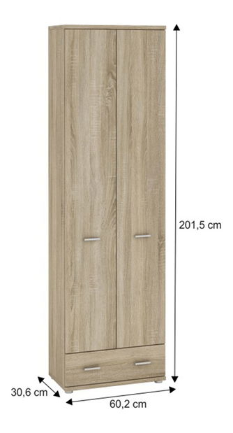 Šatní skříň Margus Typ A