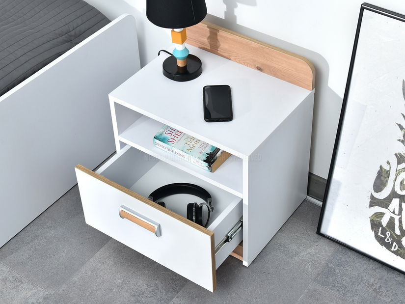 Noční stolek Congresual C12 (bílá)