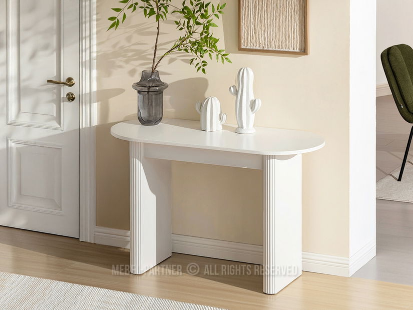 Konzolový stolek Agawes (bílá)