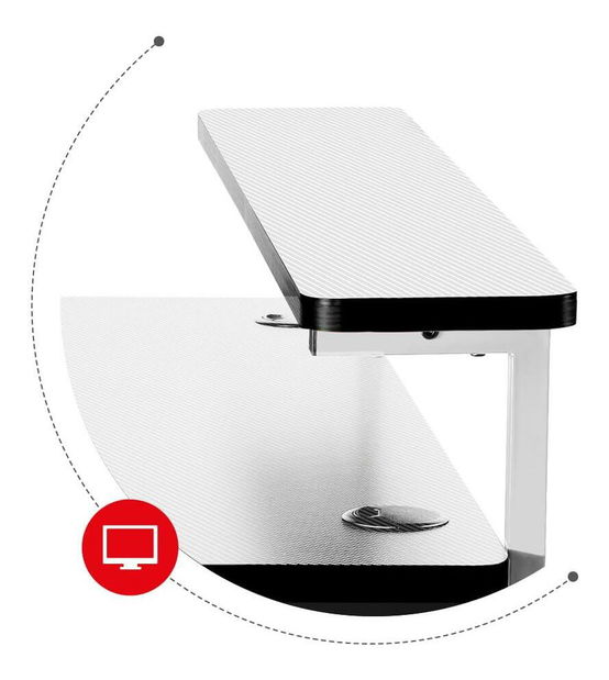 PC stolek Hyperion 5.0 (černá + bílá)