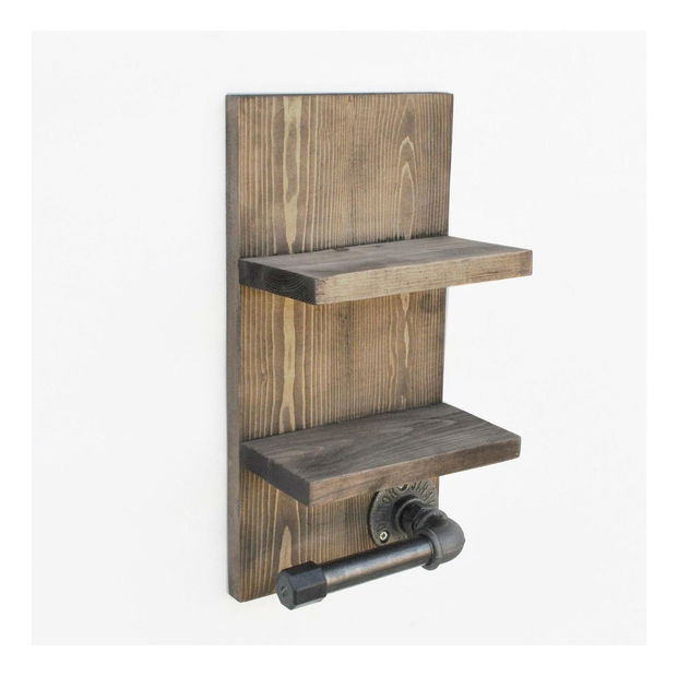 Nástěnný držák na toaletní papír Mapeno 4 (ořech)