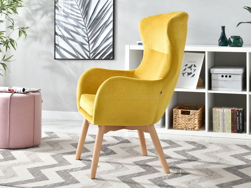 Křeslo Léto (žlutá + černá)